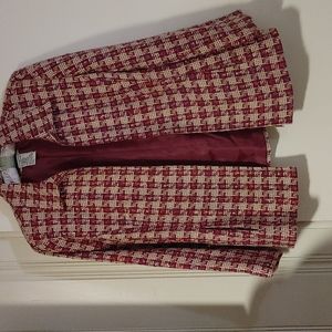 VINTAGE SAG HARBOR ZIP UP BLAZER SZ 14